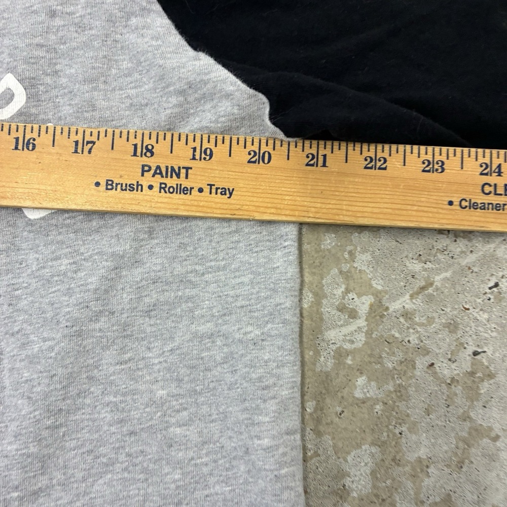 Us Versus Them Cold Cruel World Raglan Shirt Mens Large Gray Black Baseball Tee - Picture 6 of 10